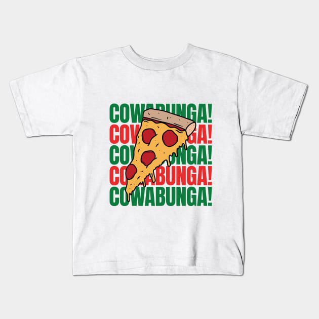 Cowabunga Kids T-Shirt by Byron Camacho Design